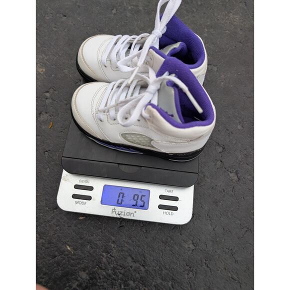 Air Jordan Retro 5 TD “Dark Concord” Sie 7c Toddlers Purple 440890-141 - Picture 6 of 8